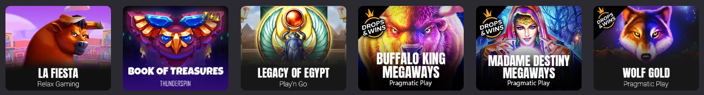 Popular casino games featured at Donbet Casino