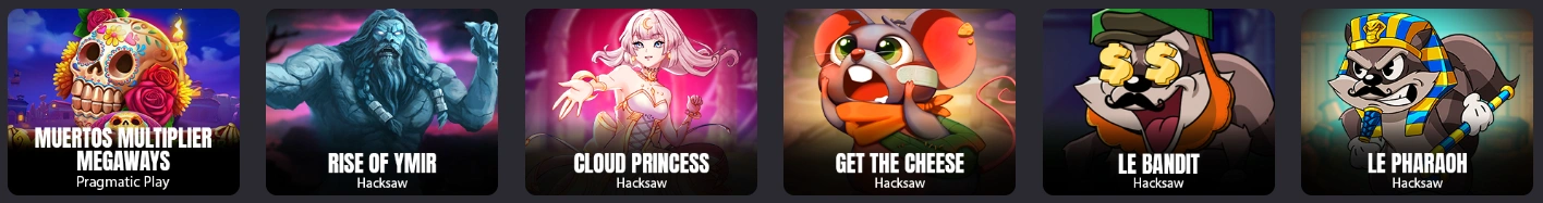 Online slot games available at Donbet Casino